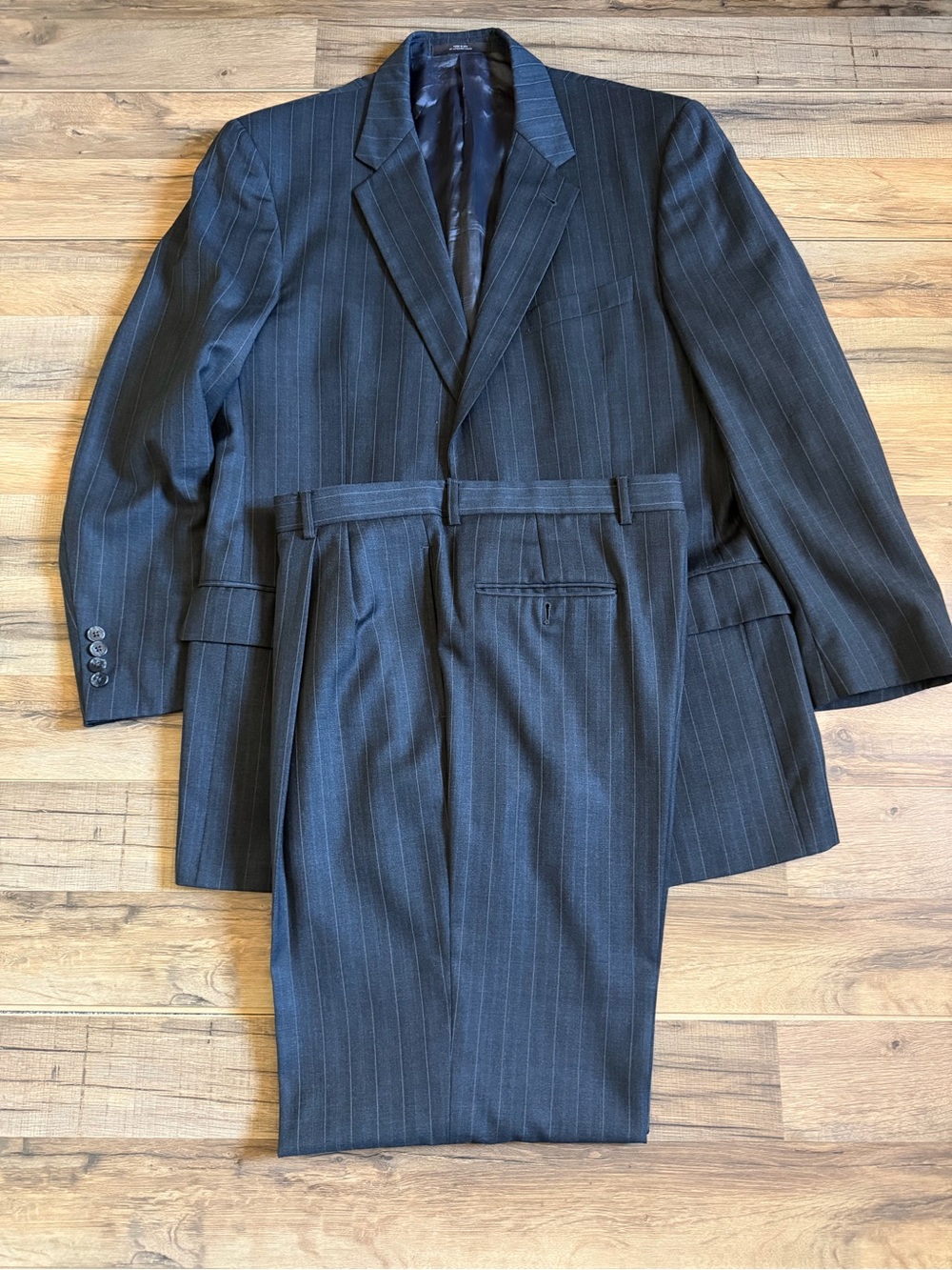 Joseph Abboud Navy Pinstripe Two-Piece Suit
